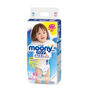 Підгузки-трусики Moony для дівчинки, розмір L, 9-14 кг, 44 шт
