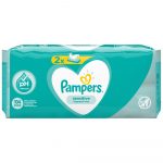 Дитячі вологі серветки Pampers Sensitive, 2 уп.x52 шт