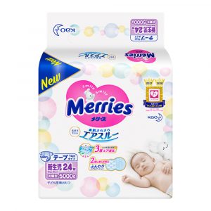 Підгузки Merries, розмір SS, до 5 кг, 24 шт