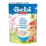 Каша молочна Bebi Premium Пшенична з печивом, малиною і вишнею, з 6 міс., 200 г