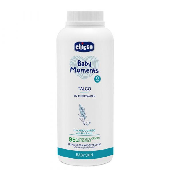 Тальк захисний Baby Moments з рисовим крохмалем, 150 г - babystreet.com.ua