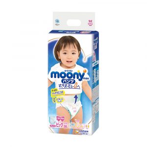 Підгузки-трусики Moony для дівчинки, розмір XL, 12-22 кг, 38 шт