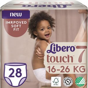 Підгузки-трусики Libero Touch, розмір 7, 16-26 кг, 28 шт