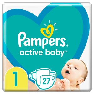 Підгузки Pampers Active Baby, розмір 1, 2-5 кг, 27 шт