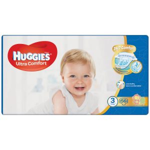 Підгузки Huggies Ultra Comfort, розмір 3, 5-8 кг, 56 шт