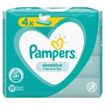 Дитячі вологі серветки Pampers Sensitive, 4 уп.x52 шт