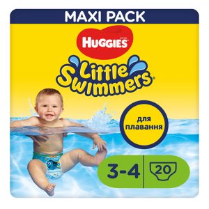 Підгузки-трусики для плавання Huggies Little Swimmers, розмір 3-4, 7-15 кг, 20 шт