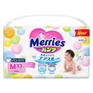 Підгузки-трусики Merries, розмір M, 6-11 кг, 33 шт