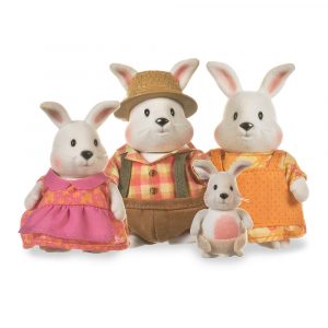 Набір фігурок Li'l Woodzeez Сім'я кроликів із книжкою (6006M)