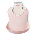 Нагрудник BabyBjorn Baby bib з кишенею рожевий (7317680463647)
