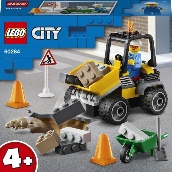 Конструктор LEGO City Пікап для дорожніх робіт (60284) – babystreet.com.ua