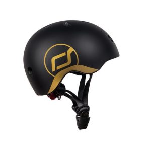 Шолом захисний Scoot and Ride чорний з ліхтариком (SR-181206-BLACK)